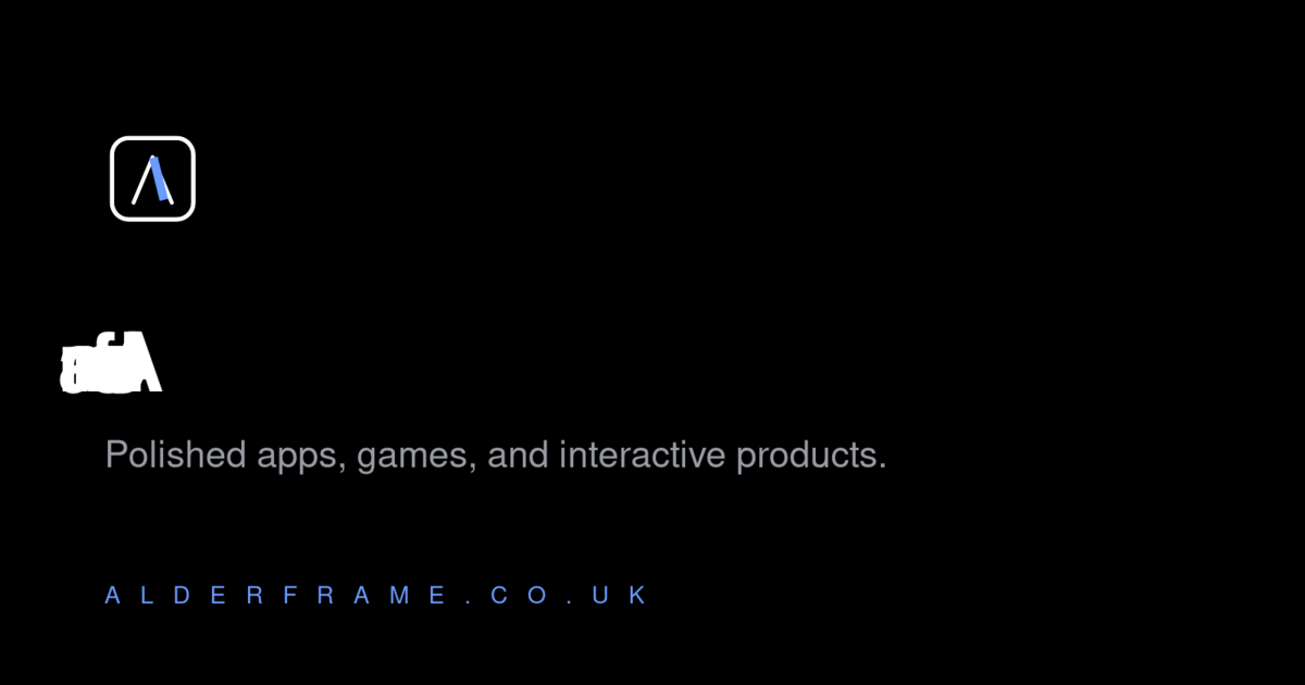 Alderframe — social share card